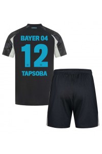 Fotbalové Dres Bayer Leverkusen Edmond Tapsoba #12 Dětské Třetí Oblečení 2024-25 Krátký Rukáv (+ trenýrky)